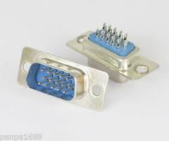 D-SUB Male 15 Pin Three Row Solder Type